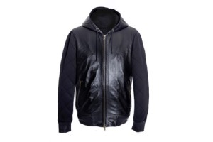 Givenchy Leather Hooded Jacket